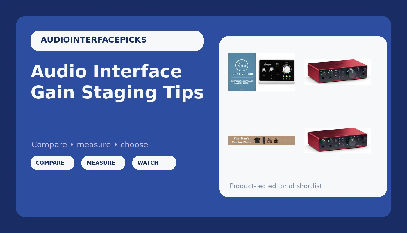 Audio Interface Gain Staging Tips - AudioInterfacePicks review with measurements and honest opinion