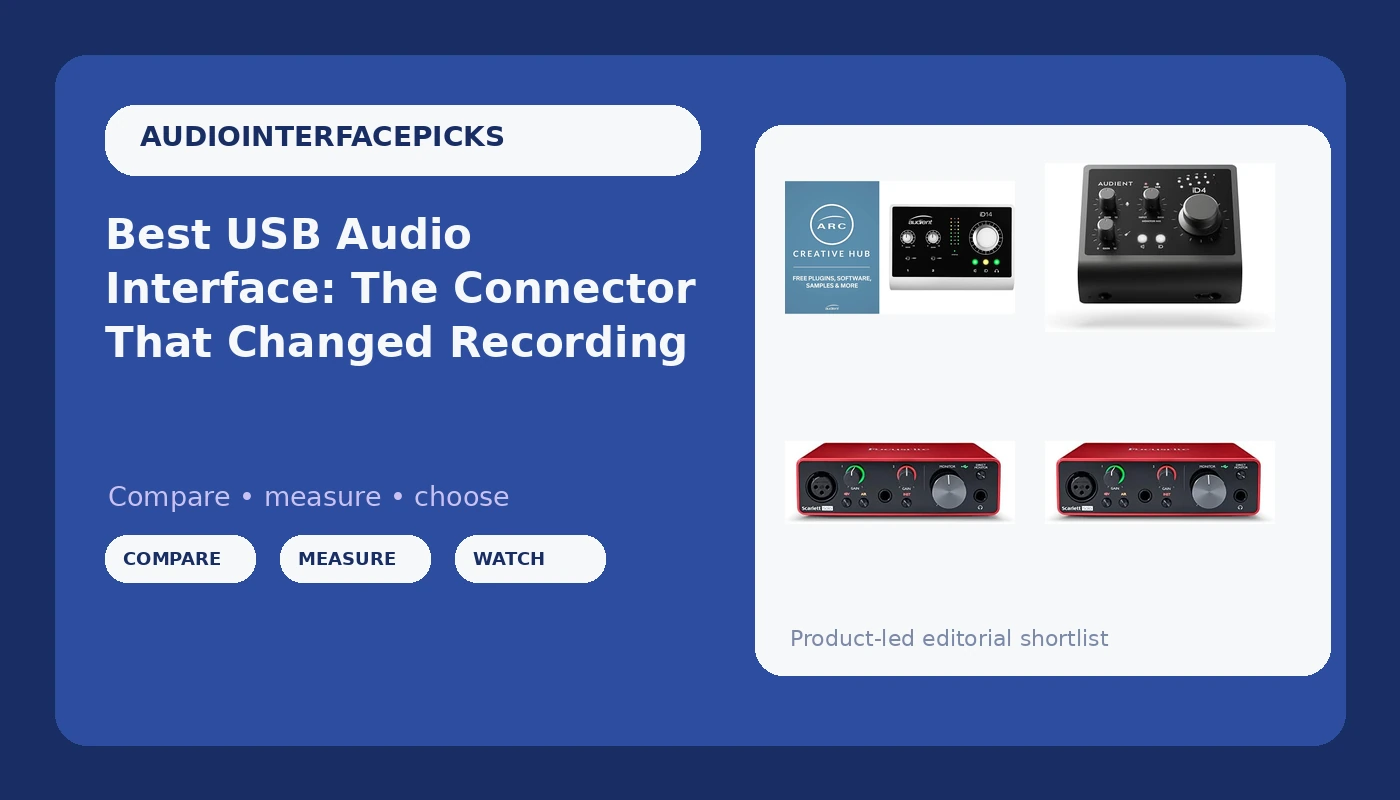 Best USB Audio Interface: The Connector That Changed Recording - AudioInterfacePicks review with measurements and honest opinion